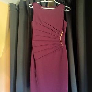 Ruched NWOT Ivanka Trump zipper detail shift dress